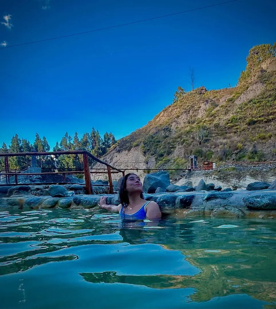 Soak at the La Calera hot springs
