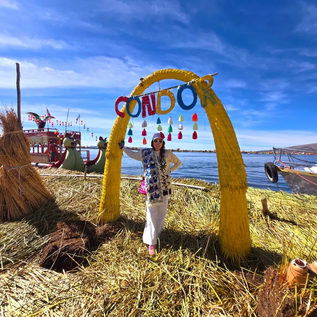 Totora arch on a Uros island