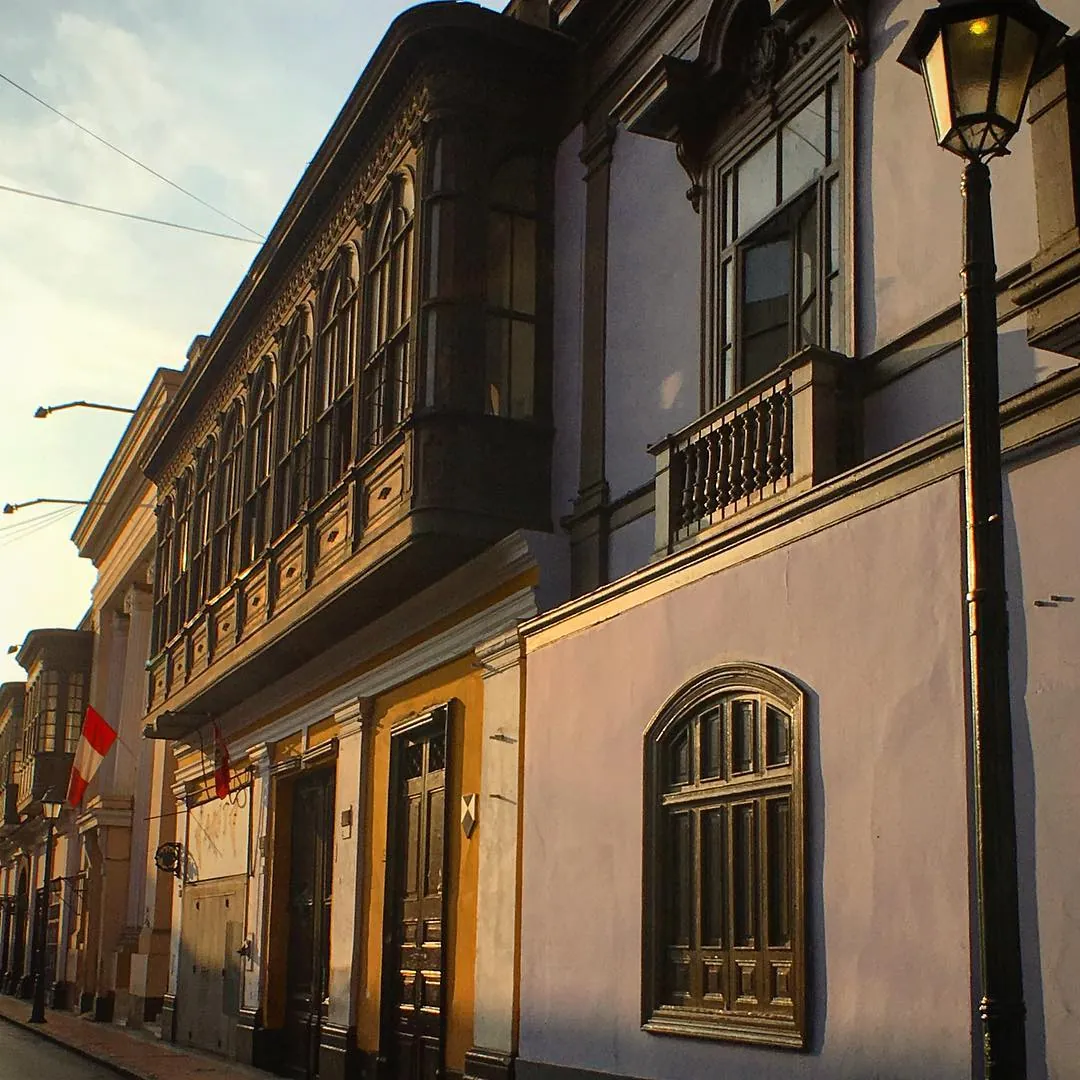 Colonial balconies in Lima's Historic Center