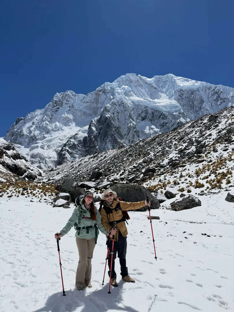 Salkantay peak on the trek to Machu Picchu
